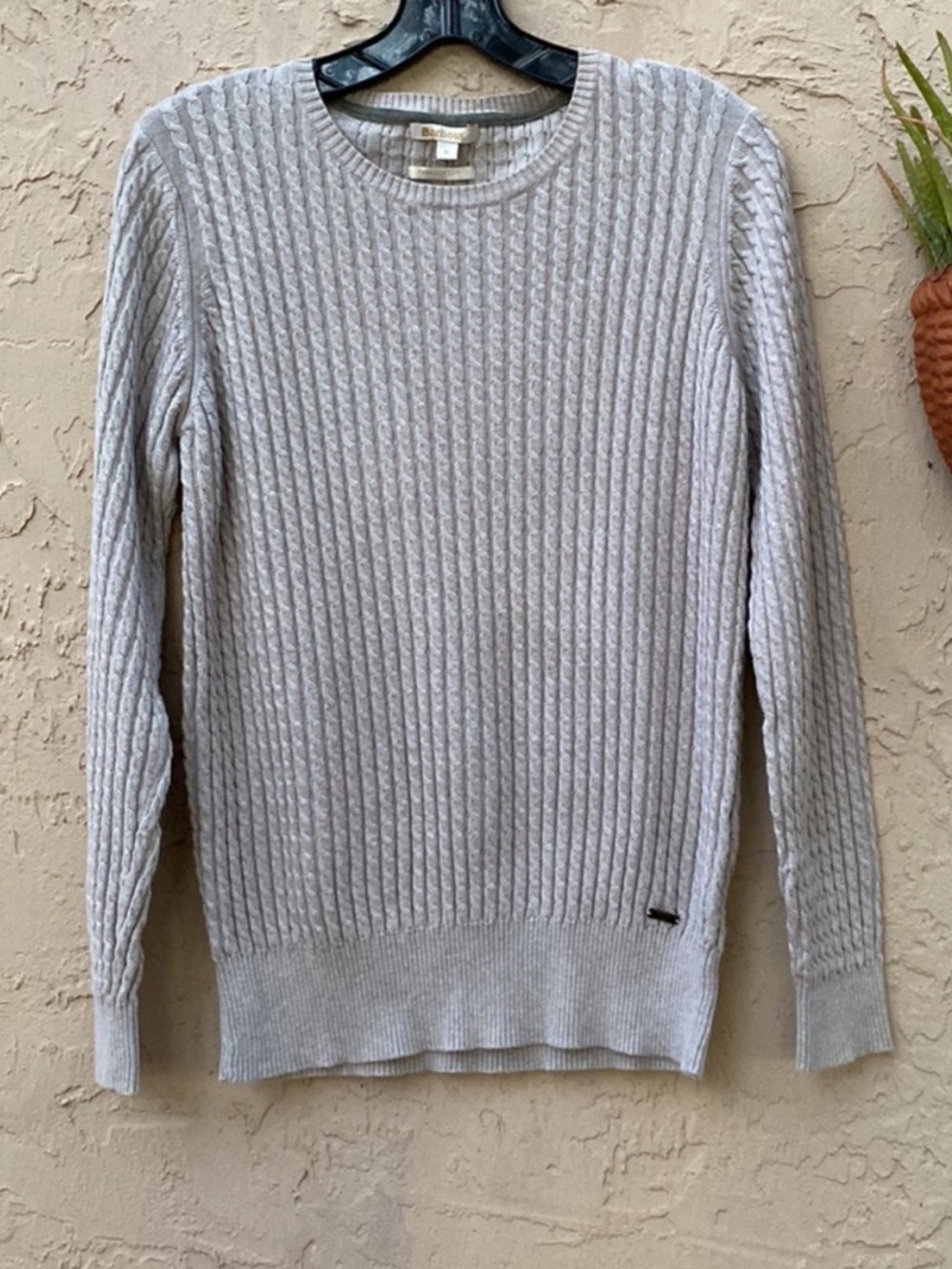 MAKE AN OFFER! Gorgeous Barbour Pima Cotton Cable Knit Sweater